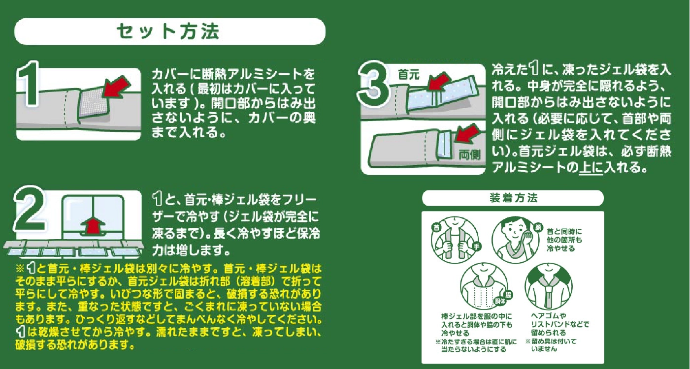 ネックールウルトラ2使用方法